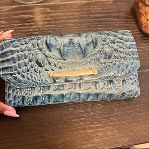 Brahmin Melbourne collection crocodile envelope wallet.
